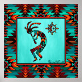 Poster Southwest Kokopelli (Voorkant)