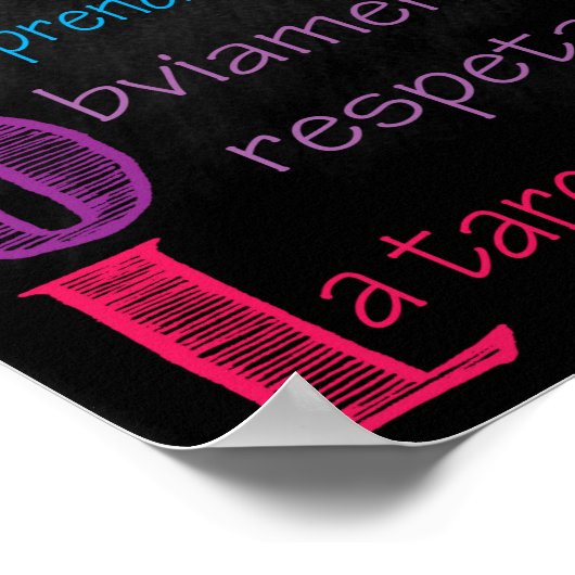 Poster Spaans klaslokaal (Hoek)