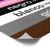 Poster Spaanse kleuren (Hoek)