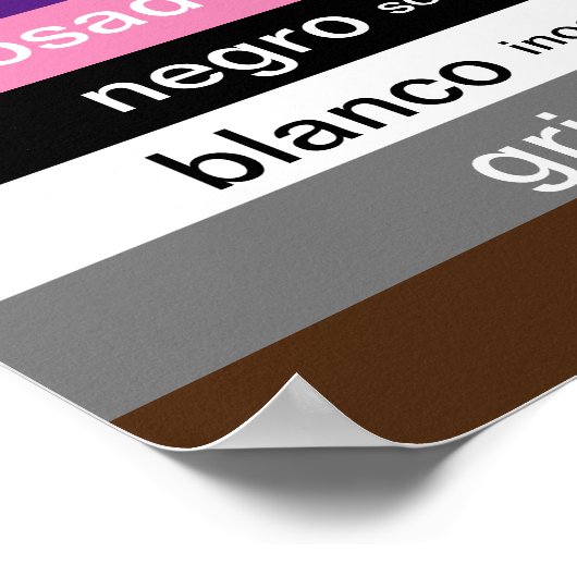 Poster Spaanse kleuren (Hoek)