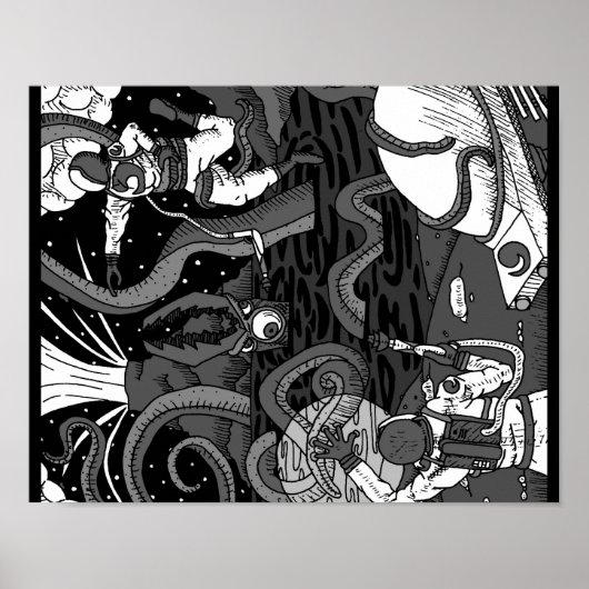 Poster Space Kraken (Voorkant)