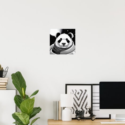 Poster Space Panda (Thuiskantoor)