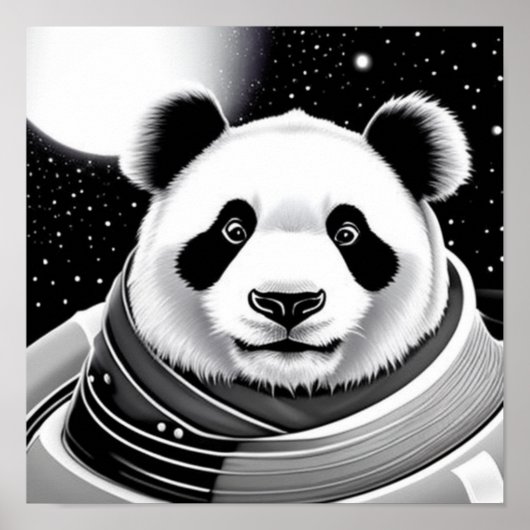 Poster Space Panda (Voorkant)