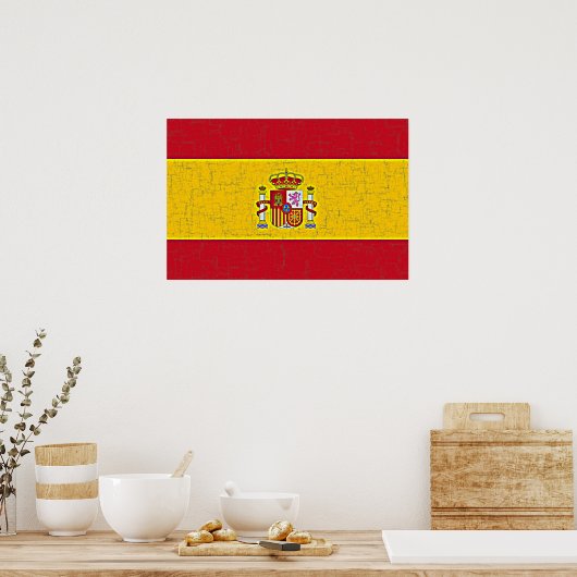 POSTER SPANJE VLAG (Keuken)