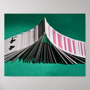 Poster: Speelkaarten Poker Domino Poster
