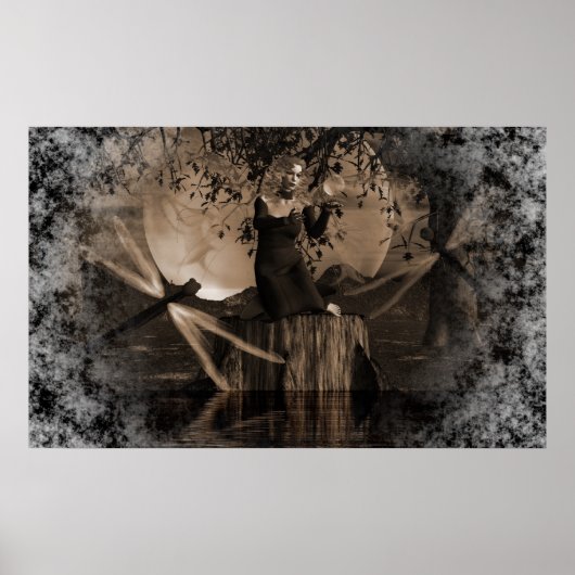 Poster Spell Caster-Sepia (Voorkant)