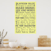 Poster spelregels (Keuken)