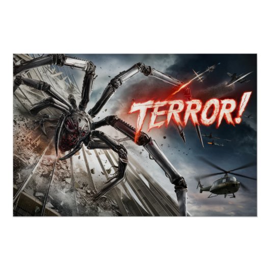 Poster Spider Terror 02 (Voorkant)