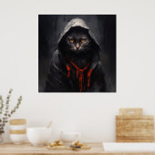 Poster Spooky Kitty Scares (Keuken)