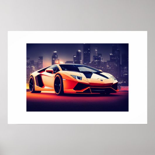 Poster-sportauto Poster (Voorkant)