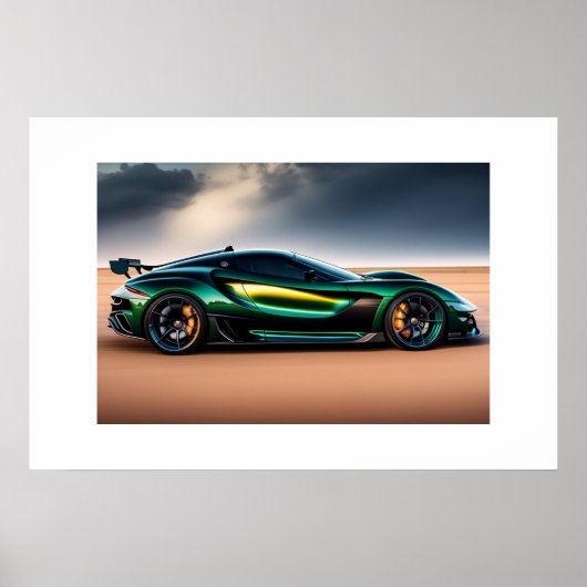 Poster-sportauto Poster (Voorkant)