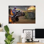 Poster springt naar het Porthole met je Quad Bike (Thuiskantoor)