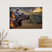 Poster springt naar het Porthole met je Quad Bike (Keuken)