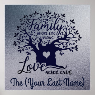 Poster Square 24x24 Familie & Liefde
