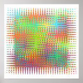 Poster square abstract (Voorkant)