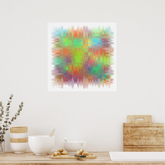 Poster square abstract (Keuken)