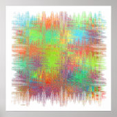 Poster square abstract (Voorkant)