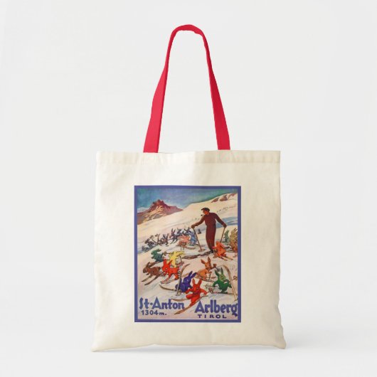  poster, St Anton, Arlberg, Tirol Tote Bag (Voorkant)