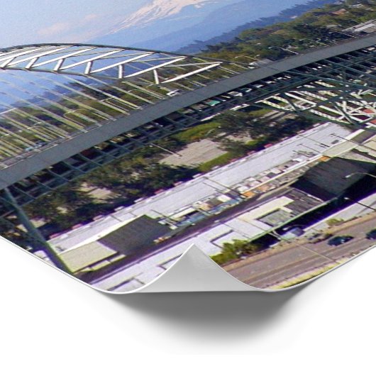 Poster St. Helens & Fremont Bridge (Hoek)