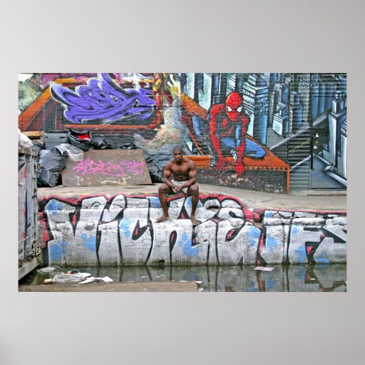 Poster, "Stadszwembad" Poster (Voorkant)