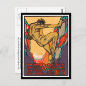 Poster Stamp Opening PPIE, 1915 Briefkaart (Voorkant / Achterkant)