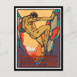 Poster Stamp Opening PPIE, 1915 Briefkaart
