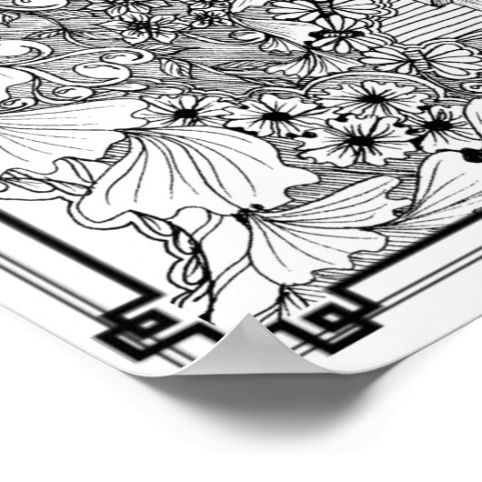 Poster "Stappen kunst" kleuren (Hoek)