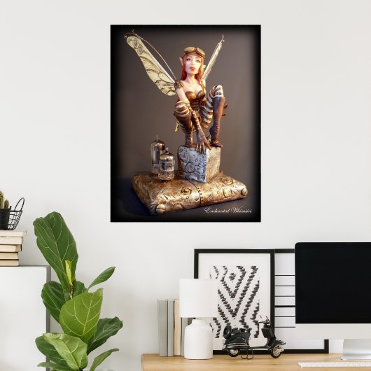 Poster Steampunk Fairy (Thuiskantoor)