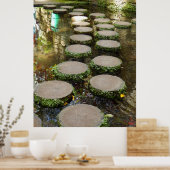 Poster Stenen overspoelen (Keuken)