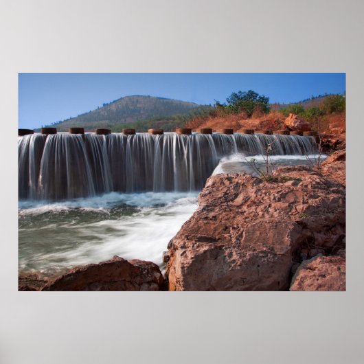 Poster Stenen overspoelen (Voorkant)