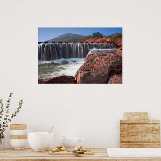 Poster Stenen overspoelen (Keuken)