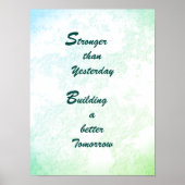 poster "Sterker dan gisteren" (Voorkant)