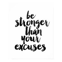 poster "Sterker dan je excuus"