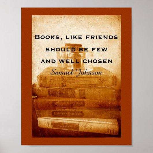 poster stijl foto art quote boeken (Voorkant)