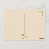 Poster Stijl Mid Century Modern Martini Briefkaart (Achterkant)