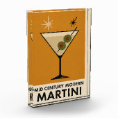 Poster stijl Mid Century Modern Martini Fotoblokken (Links)