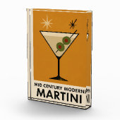 Poster stijl Mid Century Modern Martini Fotoblokken (Rechts)
