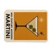 Poster Stijl Mid Century Modern Martini Magneet (Horizontaal)