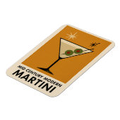 Poster Stijl Mid Century Modern Martini Magneet (Linkerzijde)