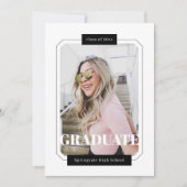 Poster stijl minimalistische moderne Afstuderen fo Aankondiging (Voorkant)