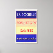 Poster stijl ontwerp van Charente Maritime Art Dec Canvas Afdruk (Voorkant)