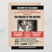 Poster-Stijl van de Gebeurtenis van het huwelijk d Kaart (Voorkant / Achterkant)