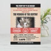 Poster-Stijl van de Gebeurtenis van het huwelijk d Kaart (Staand voorkant)