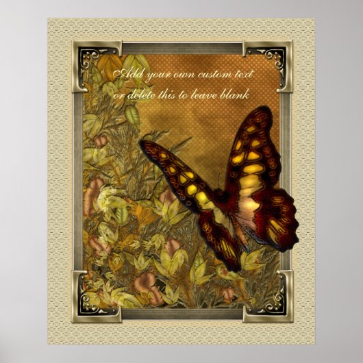 Poster  Stijlvlinderillustratie (Voorkant)