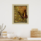 Poster  Stijlvlinderillustratie (Keuken)