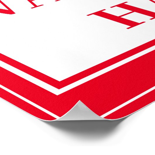 Poster - STOP JE HANDEN WASEN (Hoek)