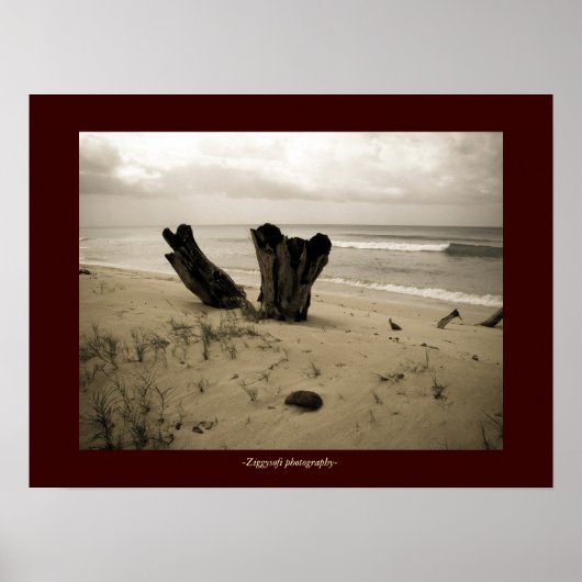 poster strandscène (Voorkant)