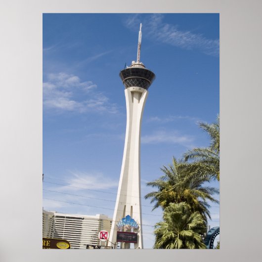 Poster Stratosphere Las Vegas Tower Print (Voorkant)