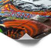 Poster - Street Art Face Girl (Hoek)