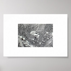 Poster Stripe cyclus Fusie